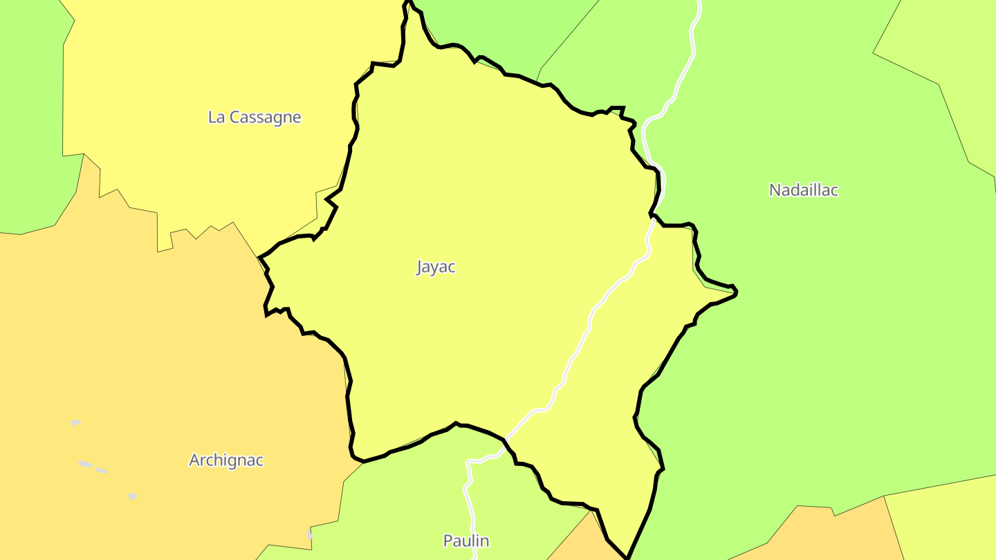 Carte des prix de l'immobilier Jayac