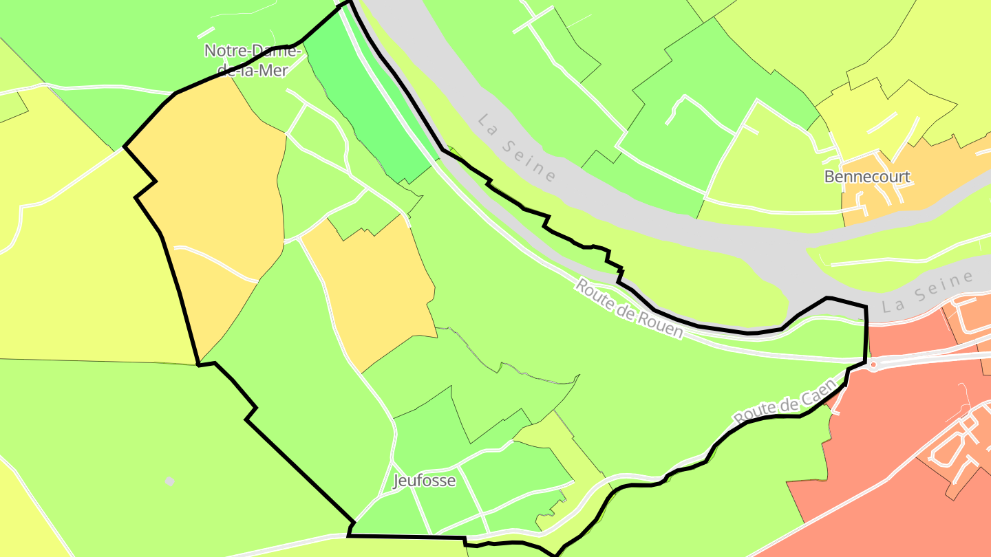 Carte des prix de l'immobilier Jeufosse
