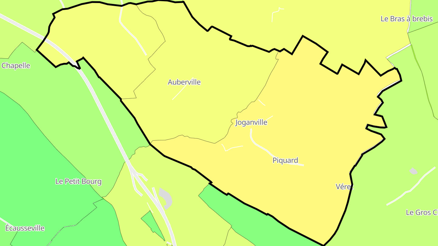 Carte des prix de l'immobilier Joganville