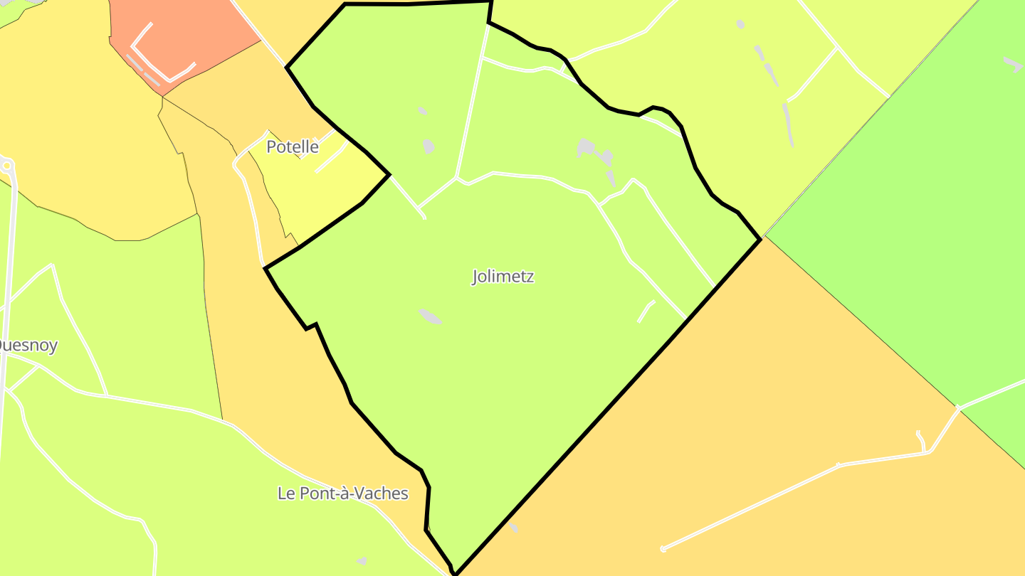 Carte des prix de l'immobilier Jolimetz