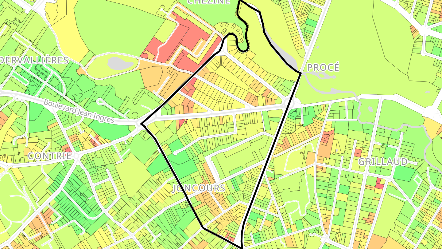 Carte des prix de l'immobilier Joncours - Procé