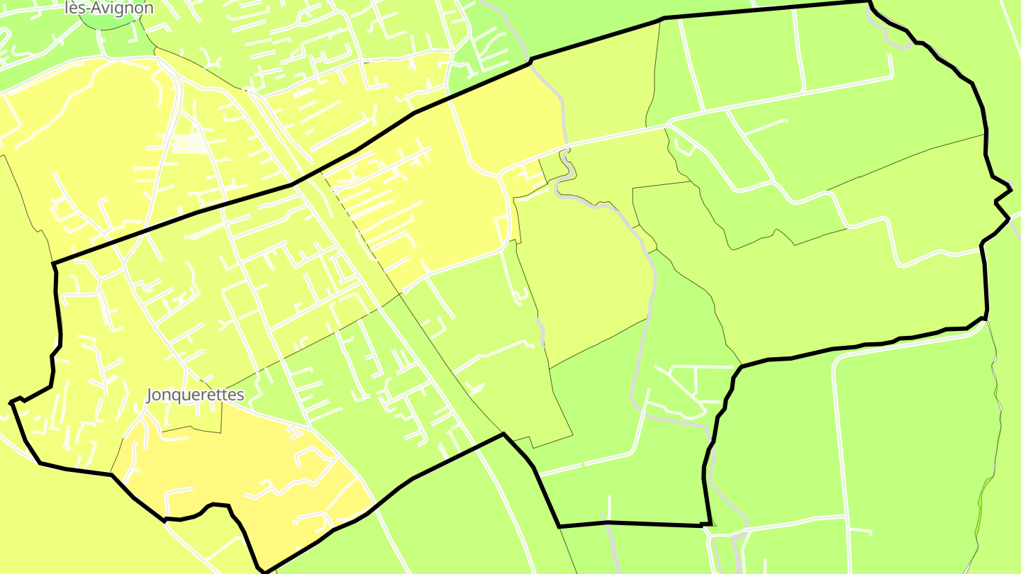 Carte des prix de l'immobilier Jonquerettes