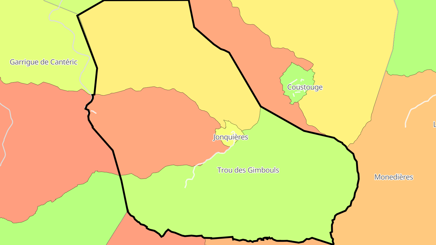 Carte des prix de l'immobilier Jonquières