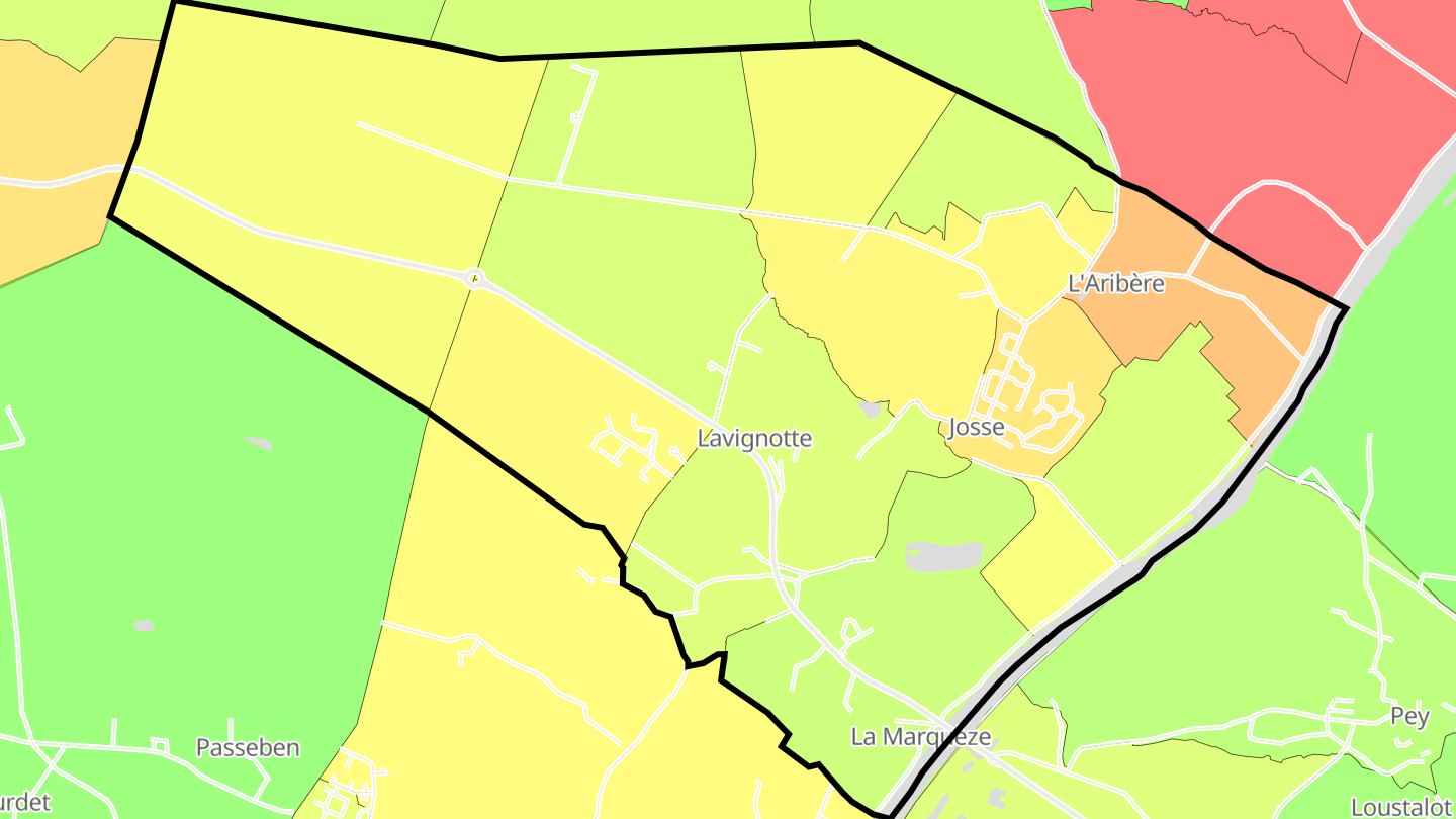 Carte des prix de l'immobilier Josse