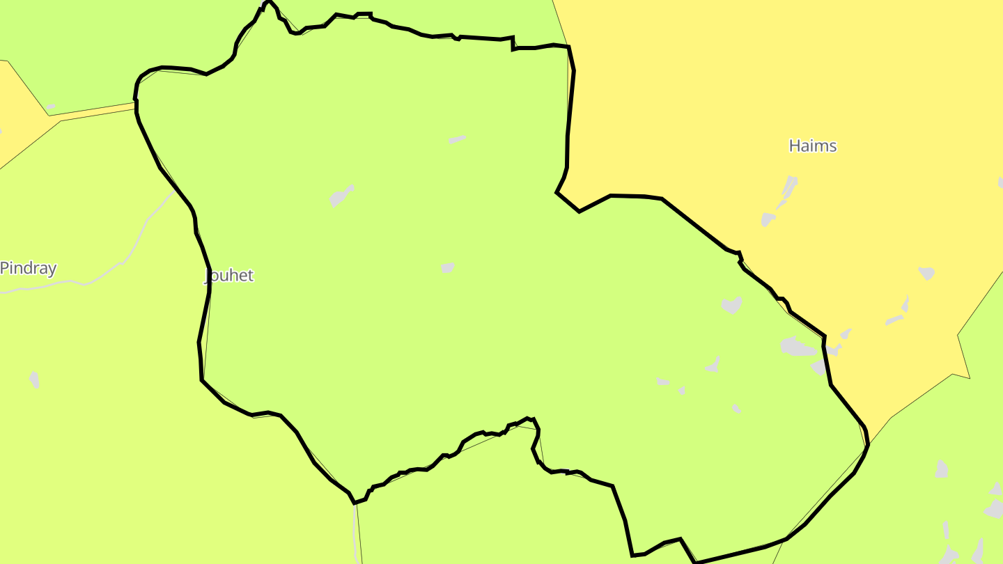 Carte des prix de l'immobilier Jouhet