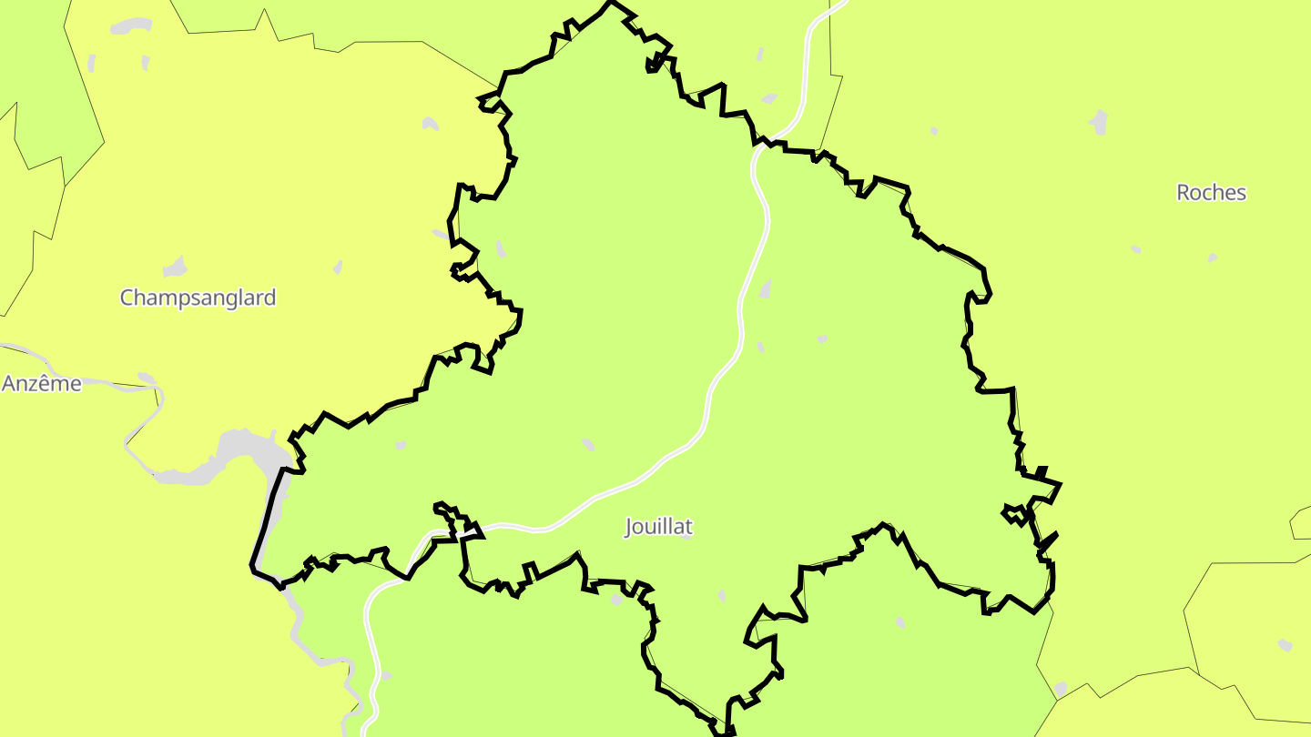 Carte des prix de l'immobilier Jouillat