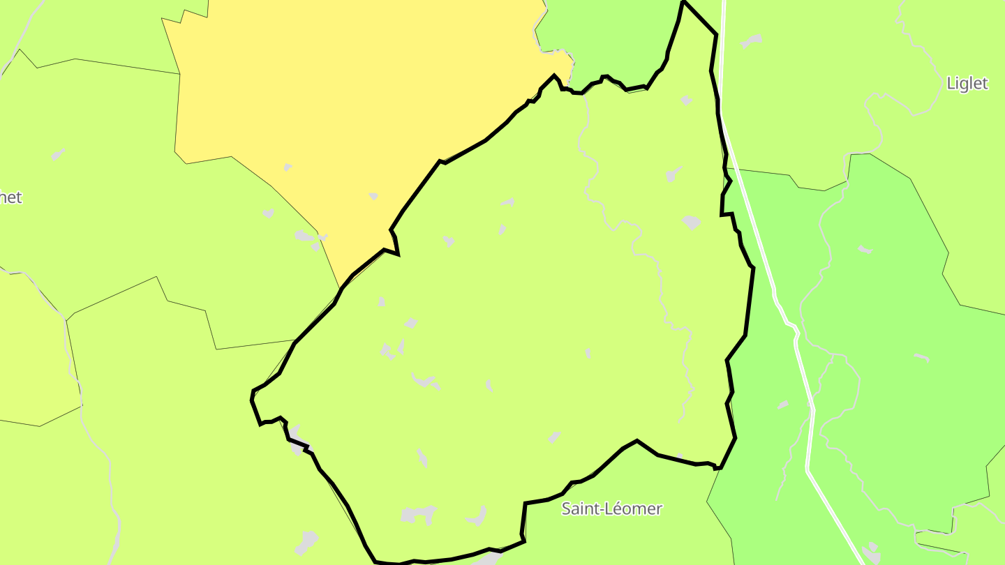Carte des prix de l'immobilier Journet