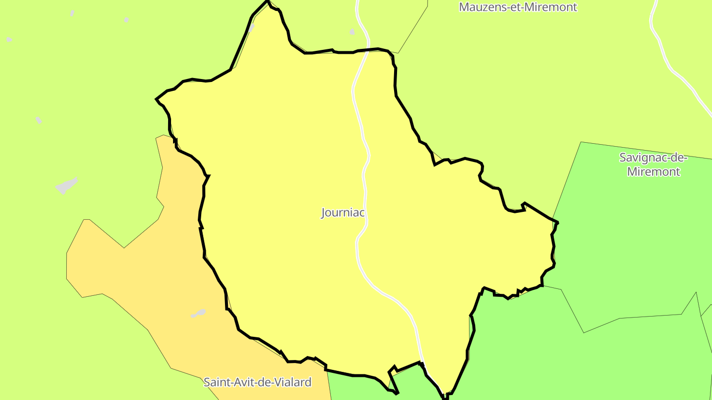 Carte des prix de l'immobilier Journiac