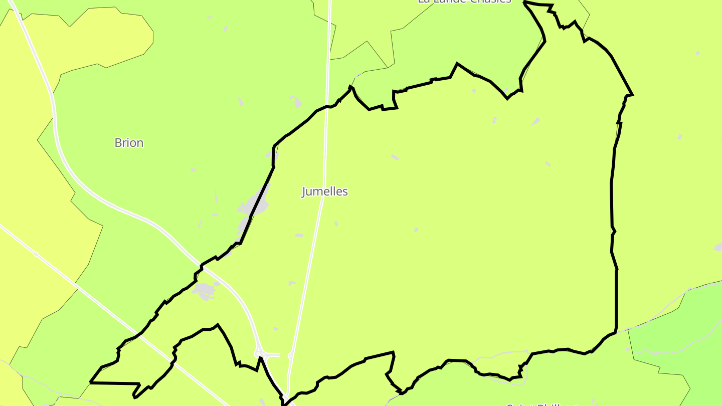Carte des prix de l'immobilier Jumelles