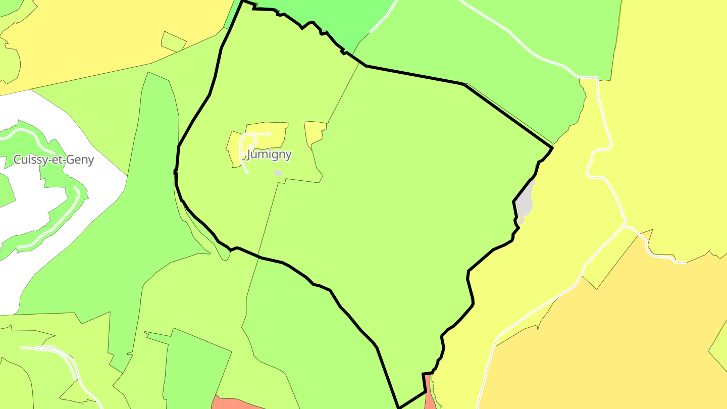 Carte des prix de l'immobilier Jumigny