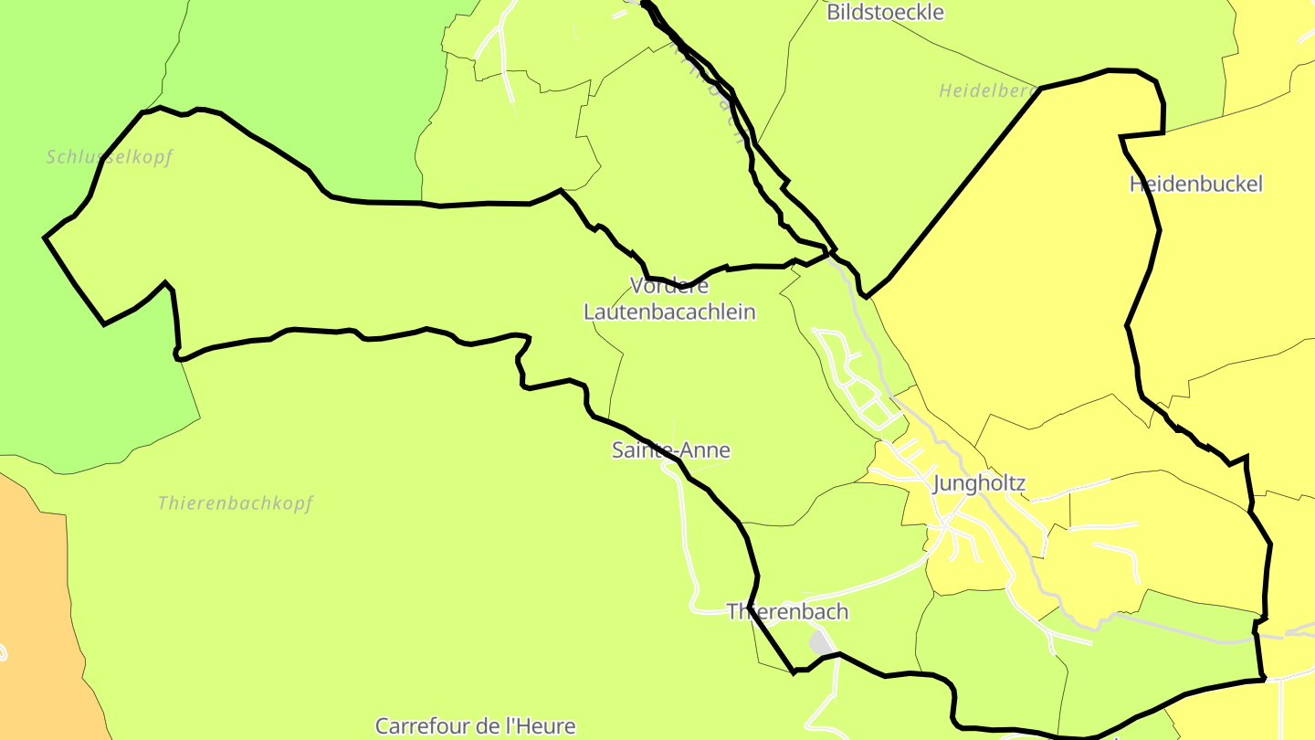 Carte des prix de l'immobilier Jungholtz