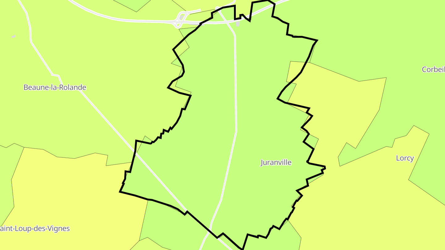 Carte des prix de l'immobilier Juranville