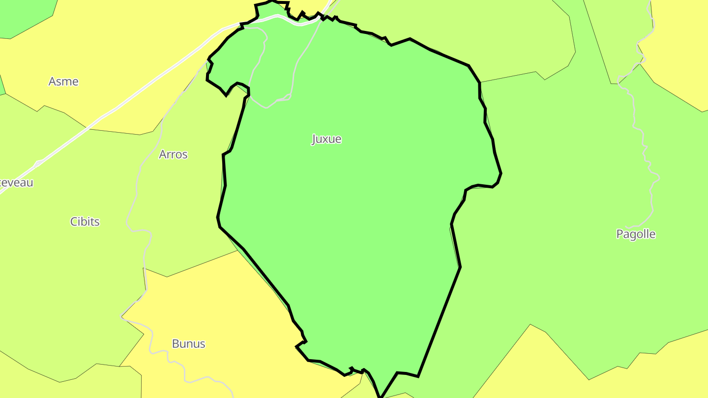 Carte des prix de l'immobilier Juxue