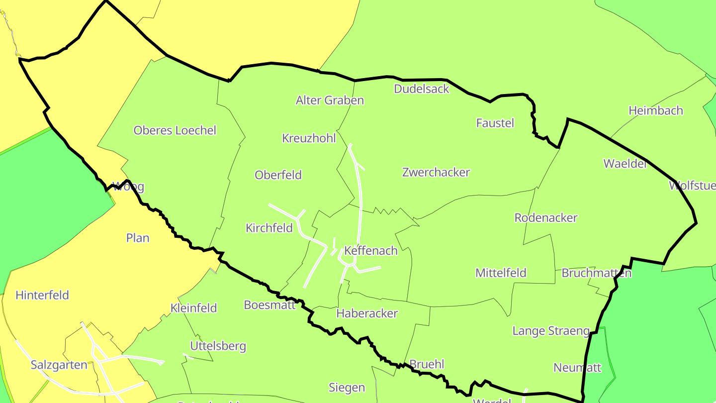 Carte des prix de l'immobilier Keffenach