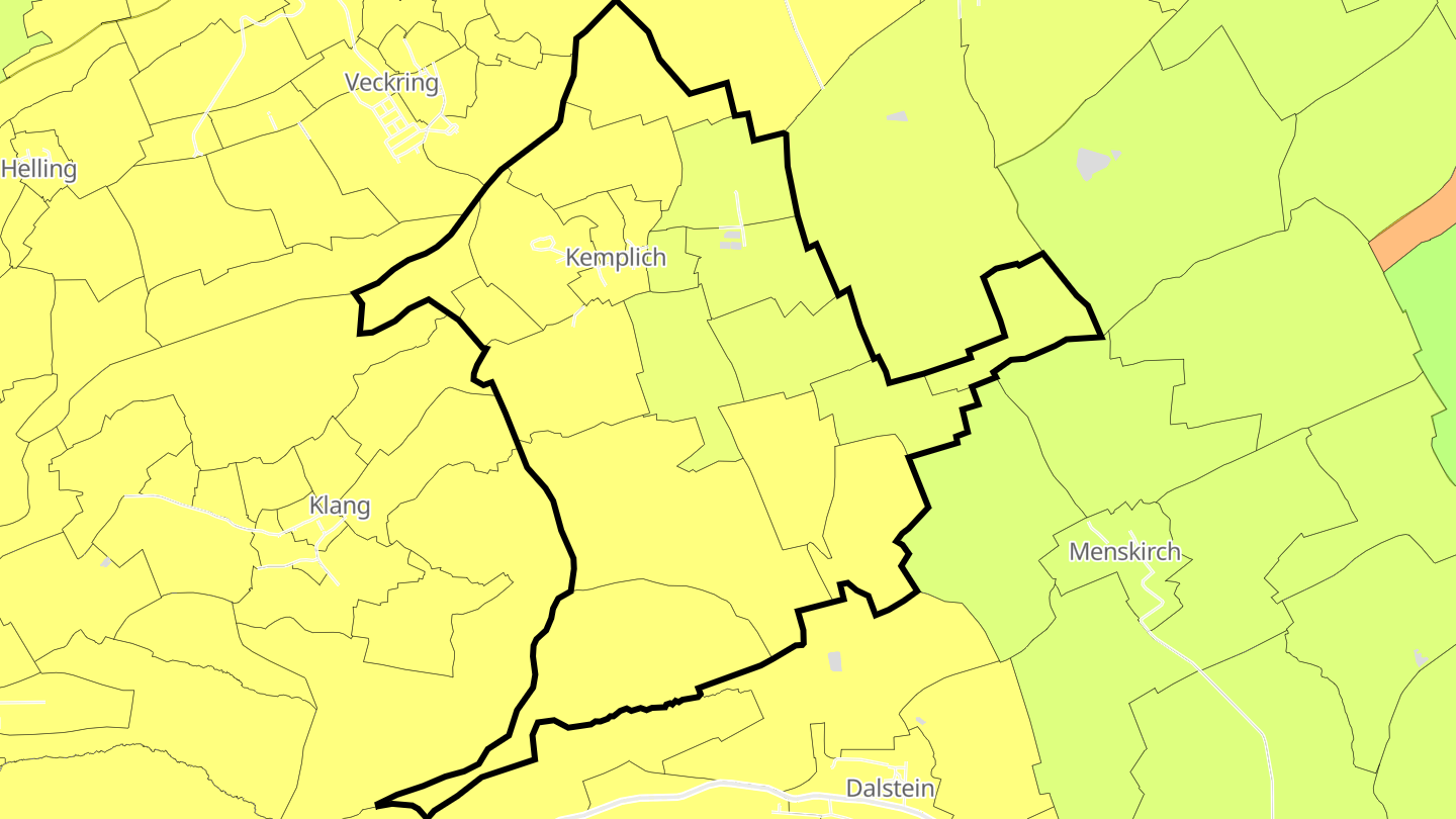 Carte des prix de l'immobilier Kemplich
