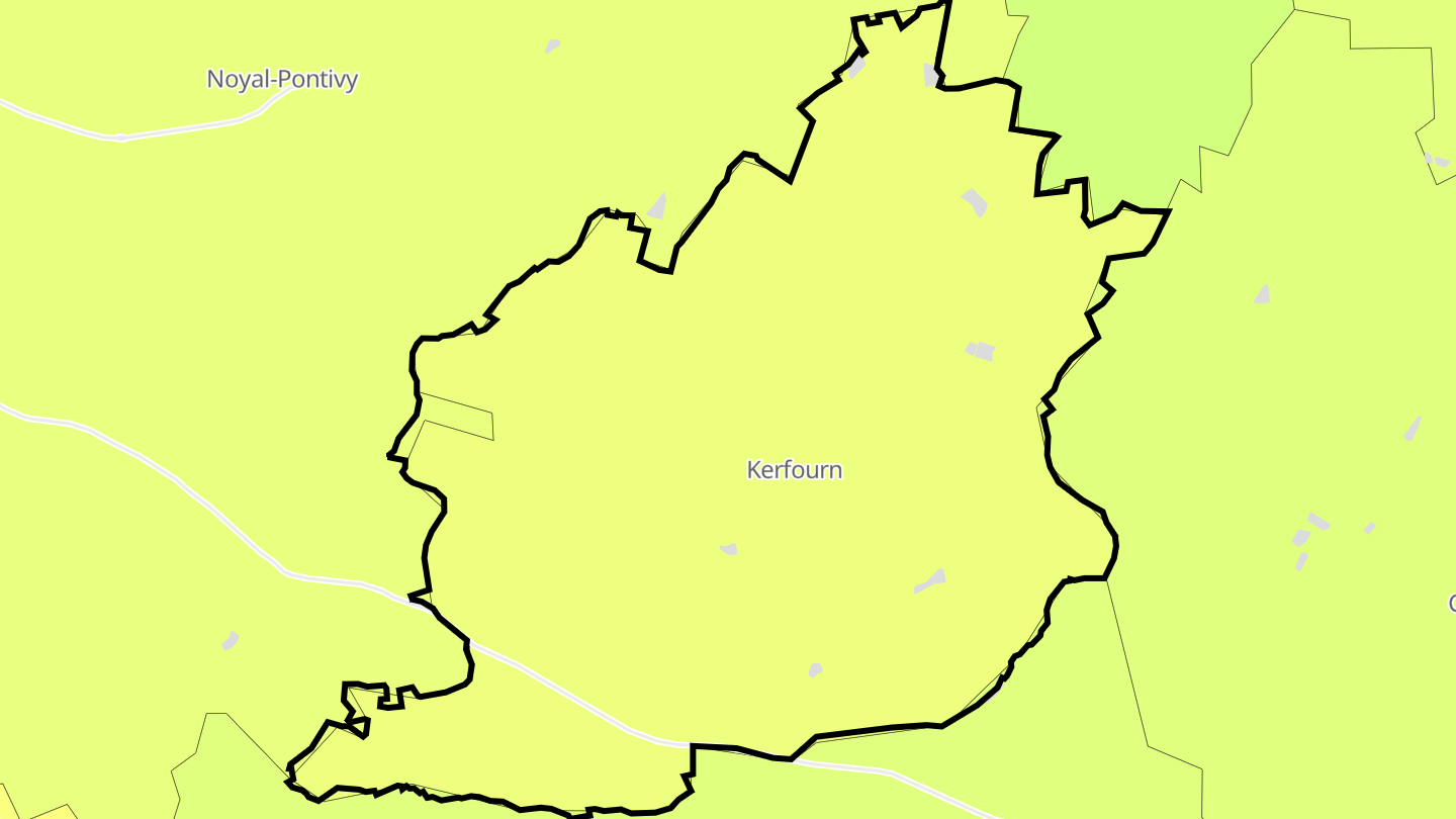Carte des prix de l'immobilier Kerfourn