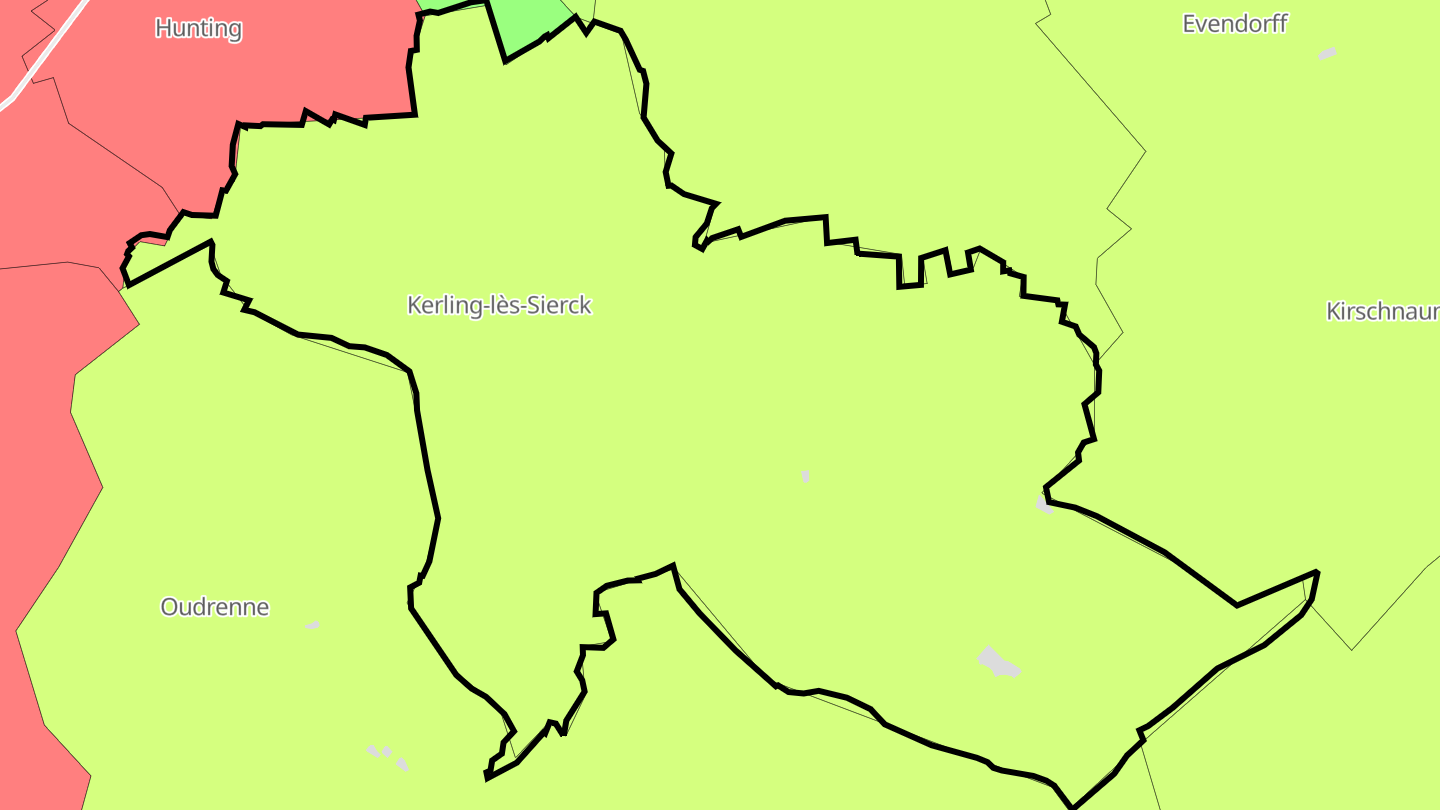 Carte des prix de l'immobilier Kerling-lès-Sierck