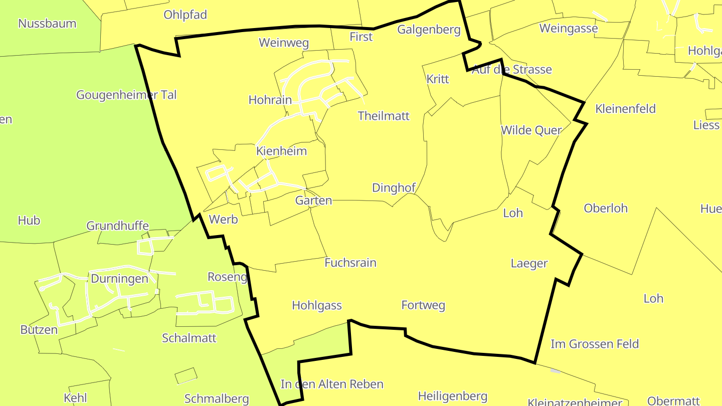 Carte des prix de l'immobilier Kienheim