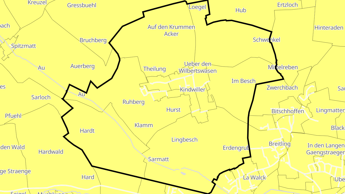 Carte des prix de l'immobilier Kindwiller