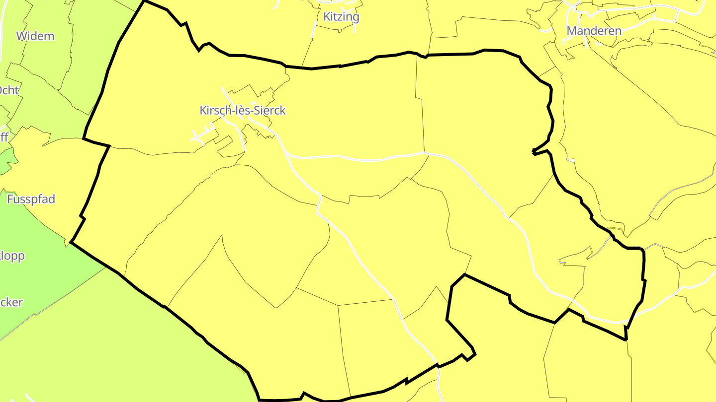 Carte des prix de l'immobilier Kirsch-lès-Sierck