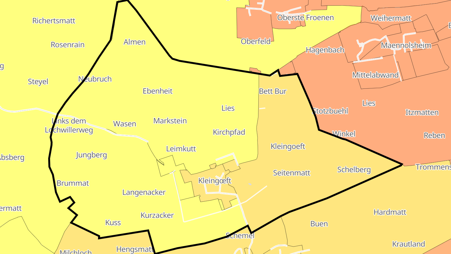Carte des prix de l'immobilier Kleingœft