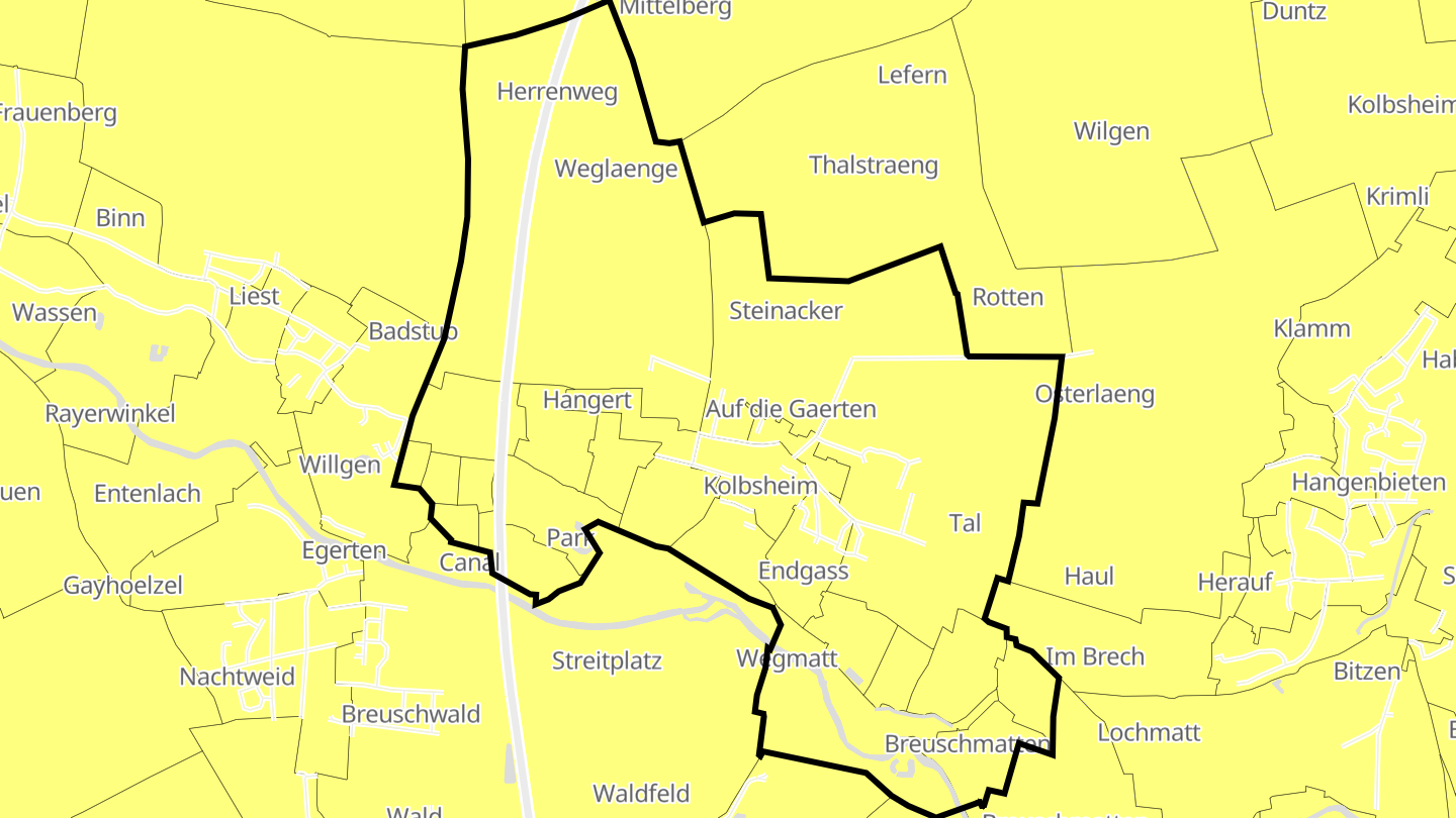 Carte des prix de l'immobilier Kolbsheim