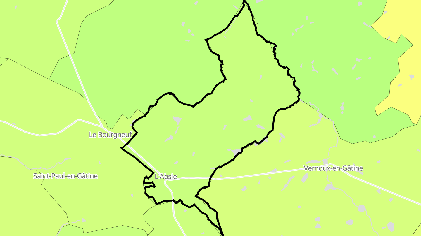 Carte des prix de l'immobilier L'Absie
