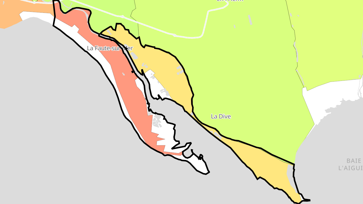 Carte des prix de l'immobilier L'Aiguillon-la-Presqu'île
