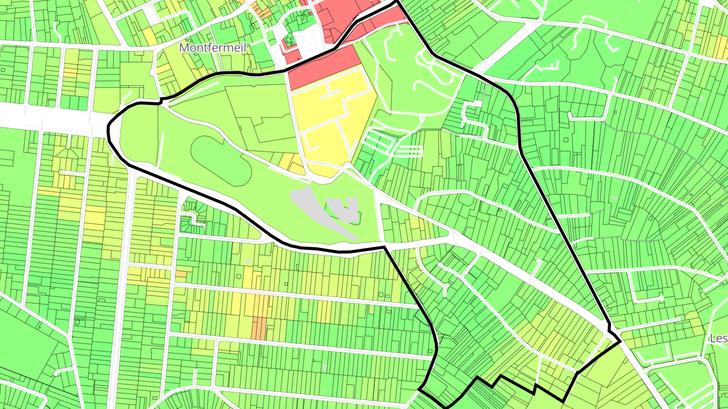 Carte des prix de l'immobilier L'Arboretum