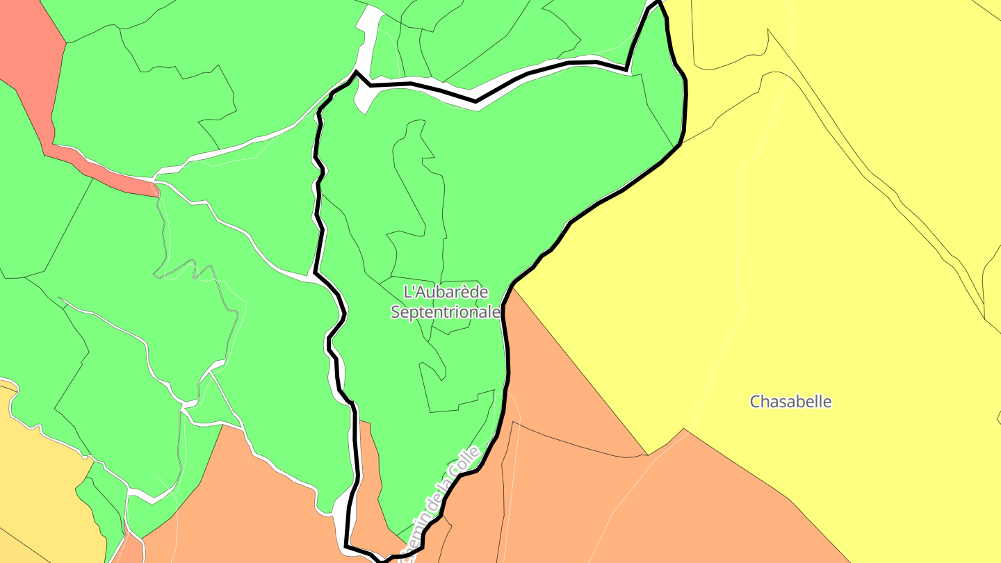 Carte des prix de l'immobilier L'Aubarède Septentrionale