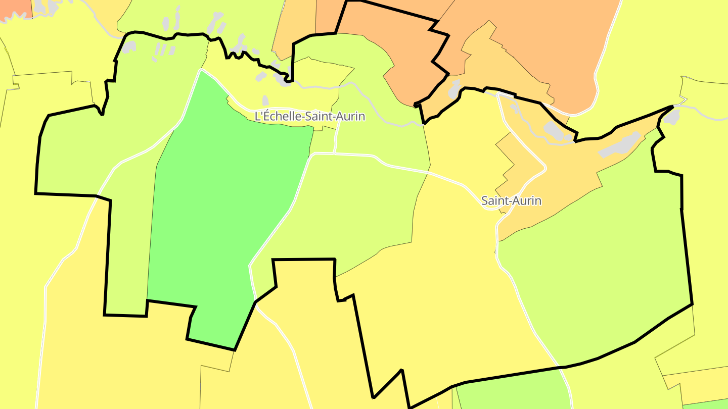 Carte des prix de l'immobilier L'Échelle-Saint-Aurin