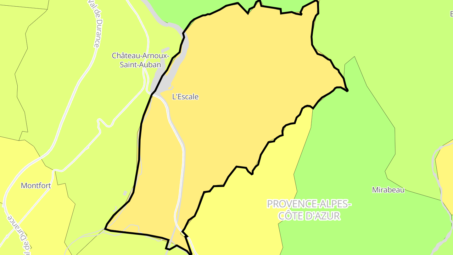 Carte des prix de l'immobilier L'Escale