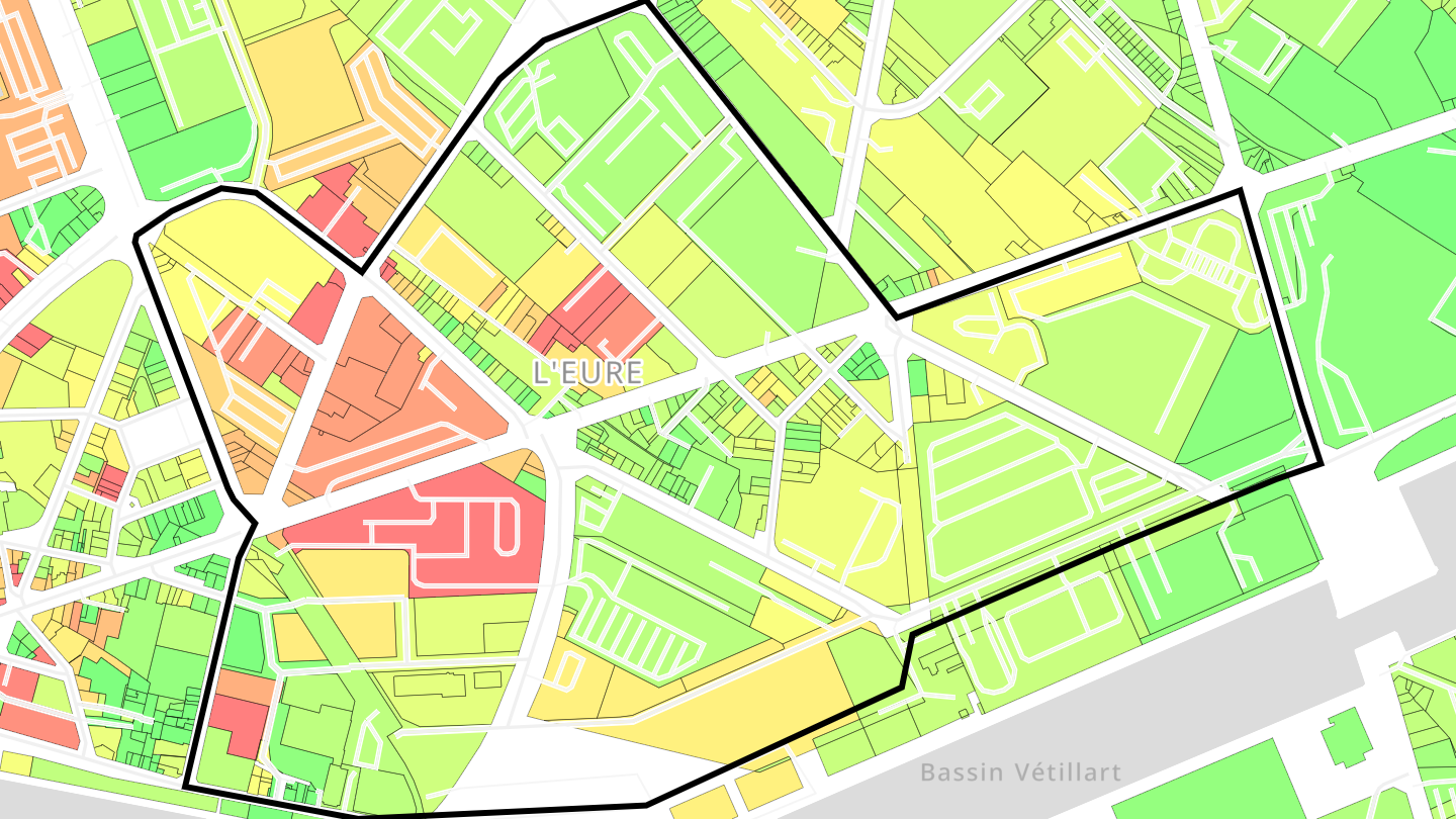 Carte des prix de l'immobilier L'Eure