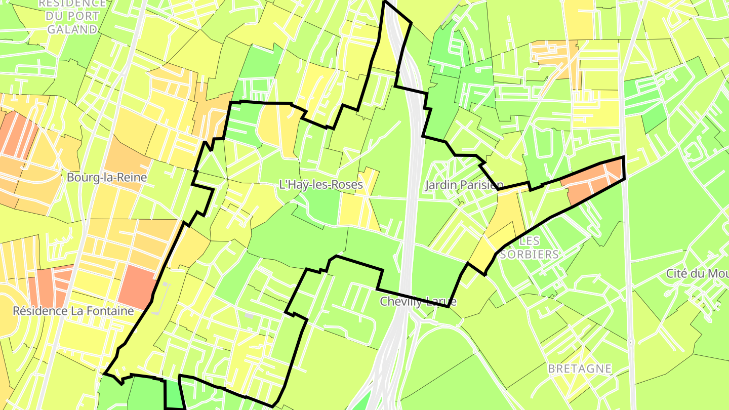 Carte des prix de l'immobilier L'Haÿ-les-Roses