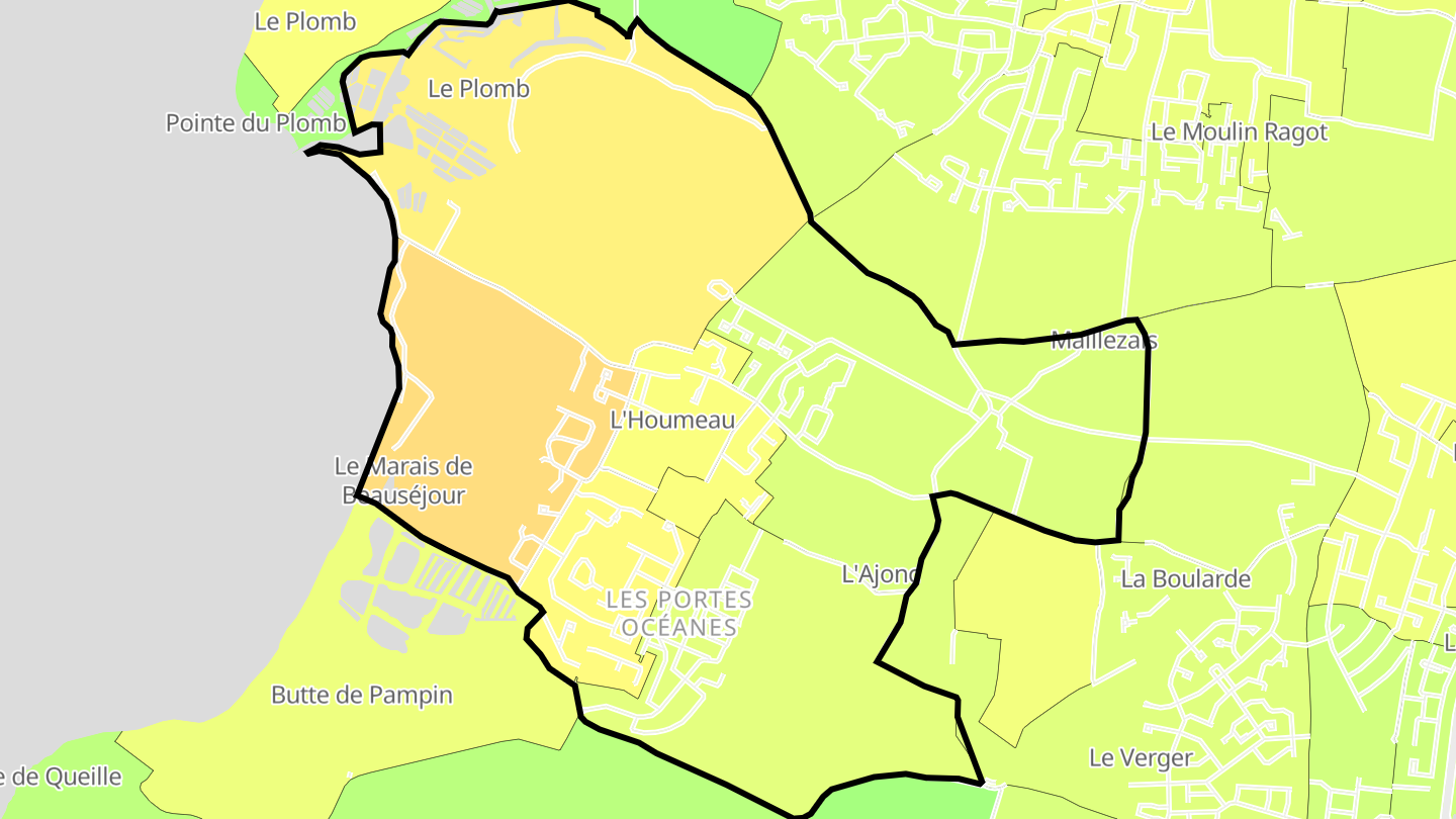 Carte des prix de l'immobilier L'Houmeau