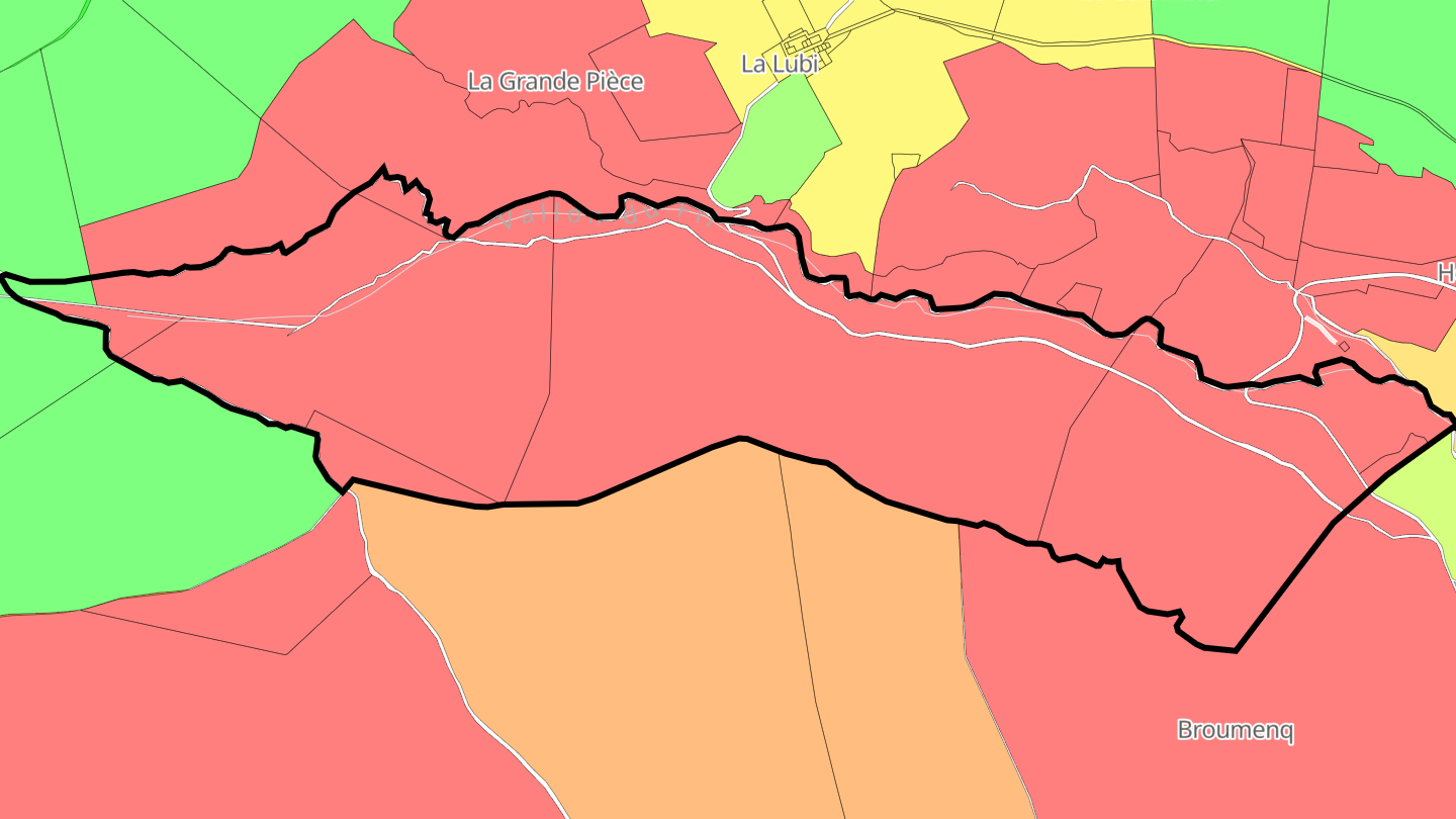 Carte des prix de l'immobilier L'Hubac