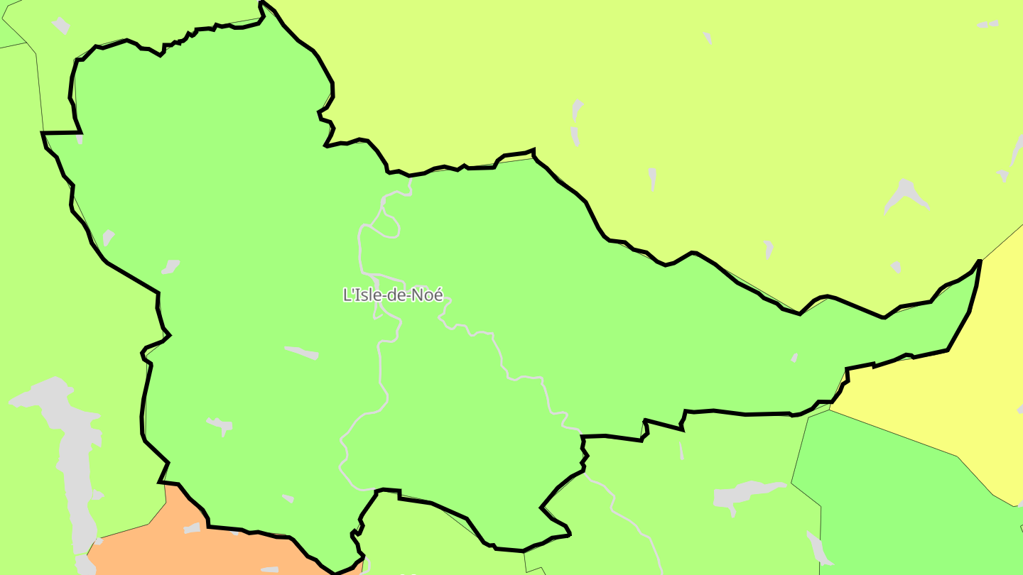 Carte des prix de l'immobilier L'Isle-de-Noé
