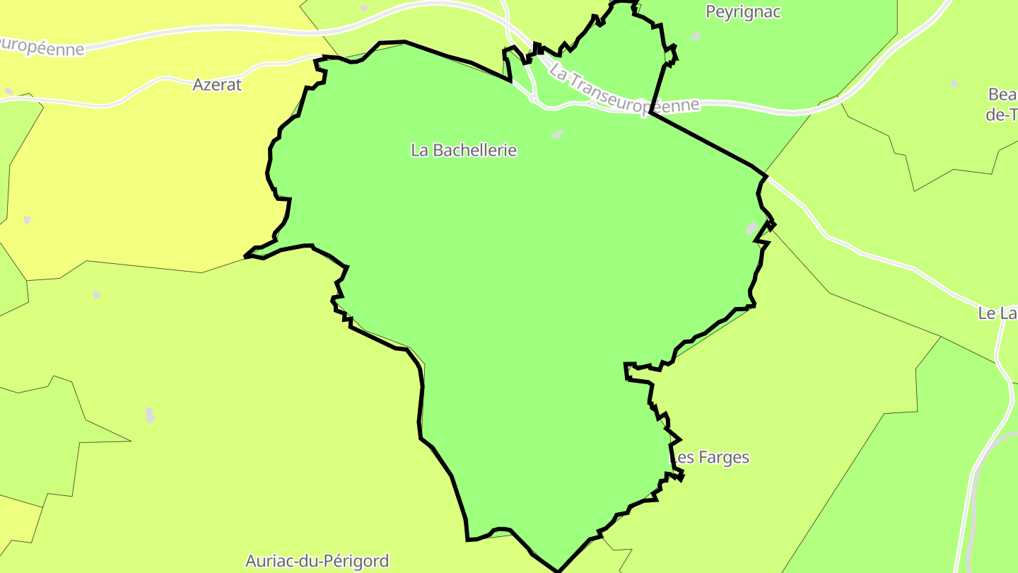 Carte des prix de l'immobilier La Bachellerie