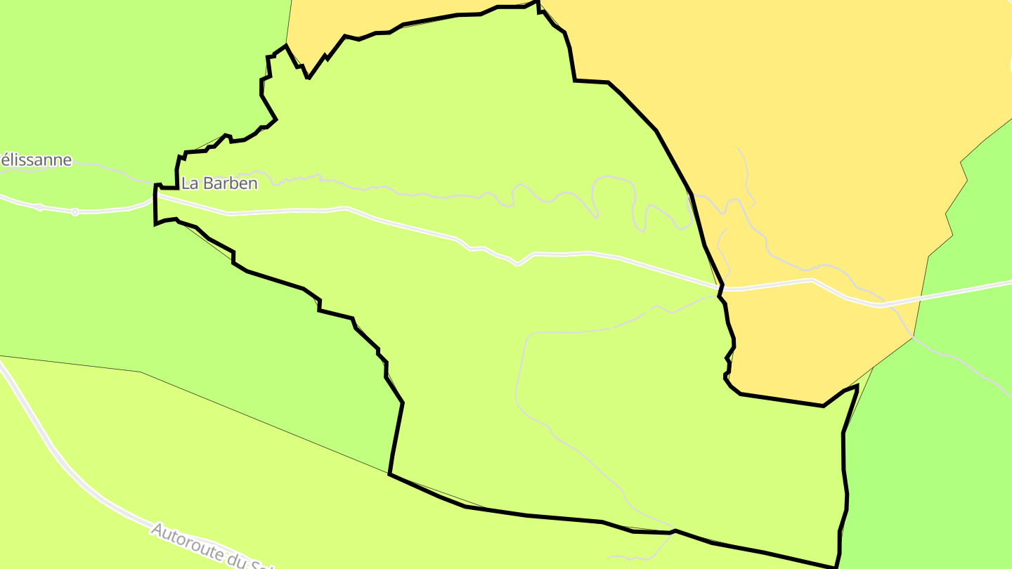 Carte des prix de l'immobilier La Barben