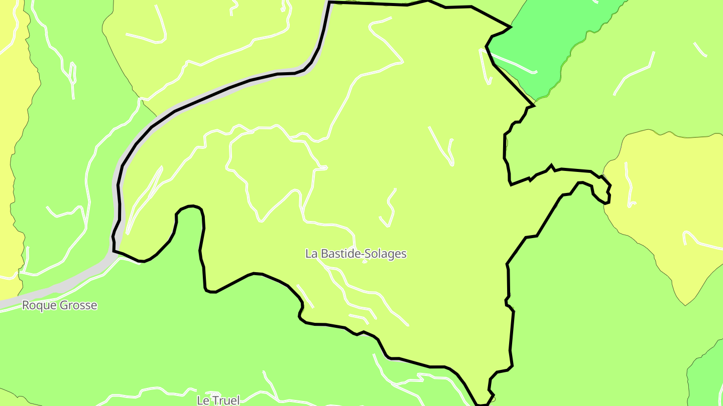 Carte des prix de l'immobilier La Bastide-Solages