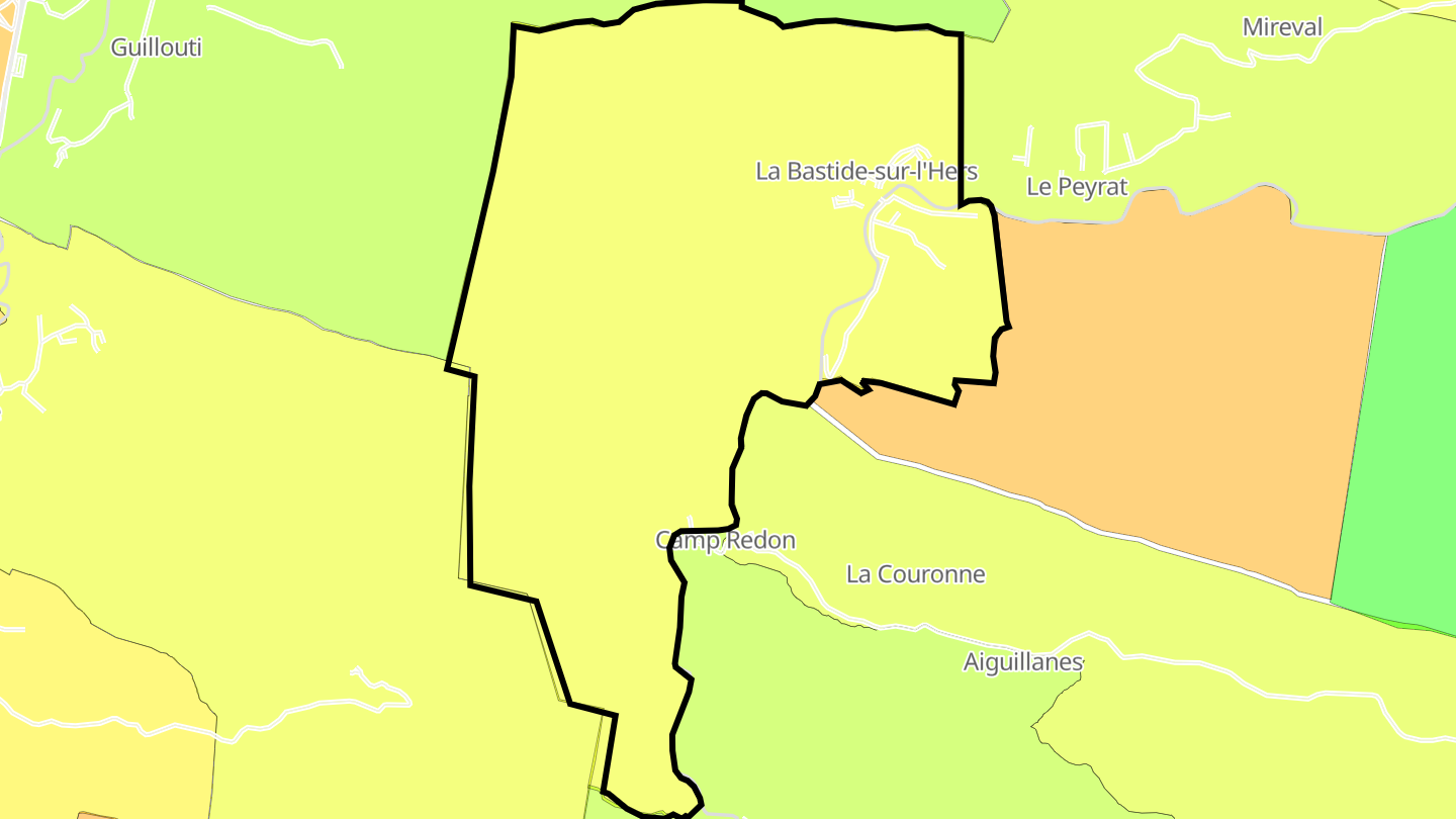 Carte des prix de l'immobilier La Bastide-sur-l'Hers