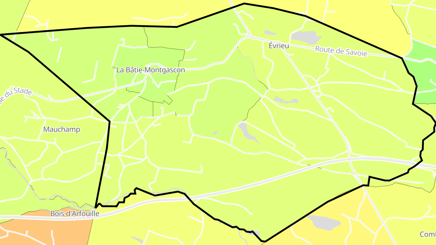 Carte des prix de l'immobilier La Bâtie-Montgascon