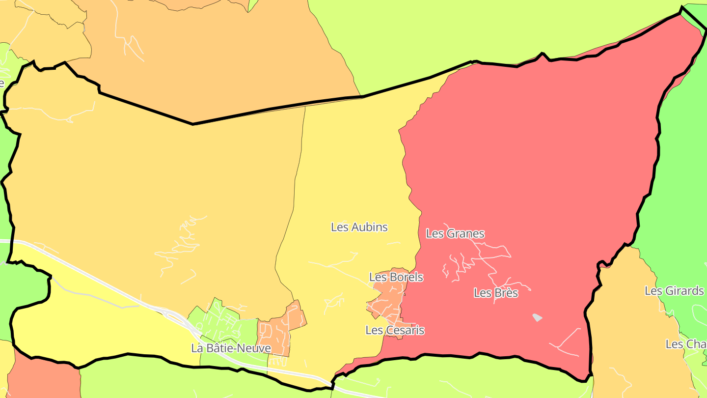 Carte des prix de l'immobilier La Bâtie-Neuve