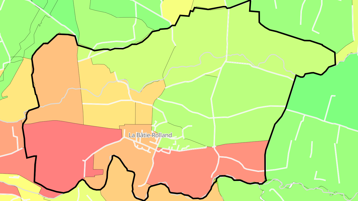 Carte des prix de l'immobilier La Bâtie-Rolland