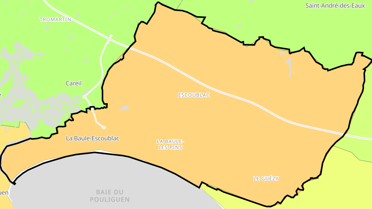 Carte des prix de l'immobilier La Baule-Escoublac