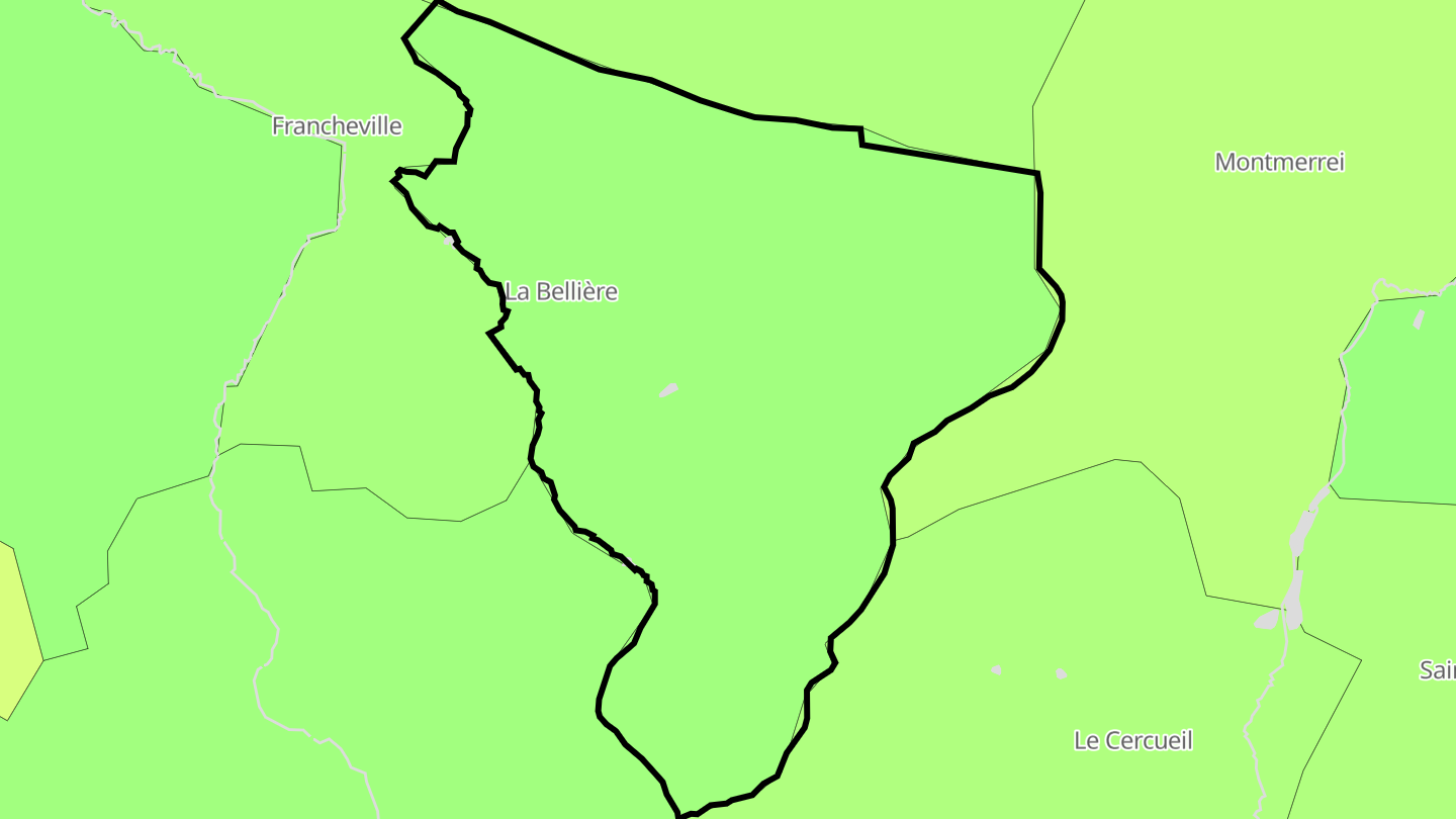 Carte des prix de l'immobilier La Bellière