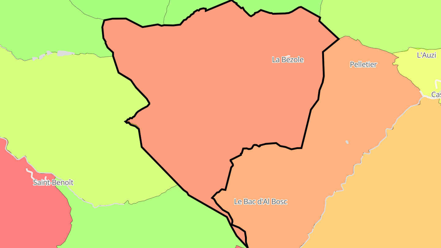 Carte des prix de l'immobilier La Bezole