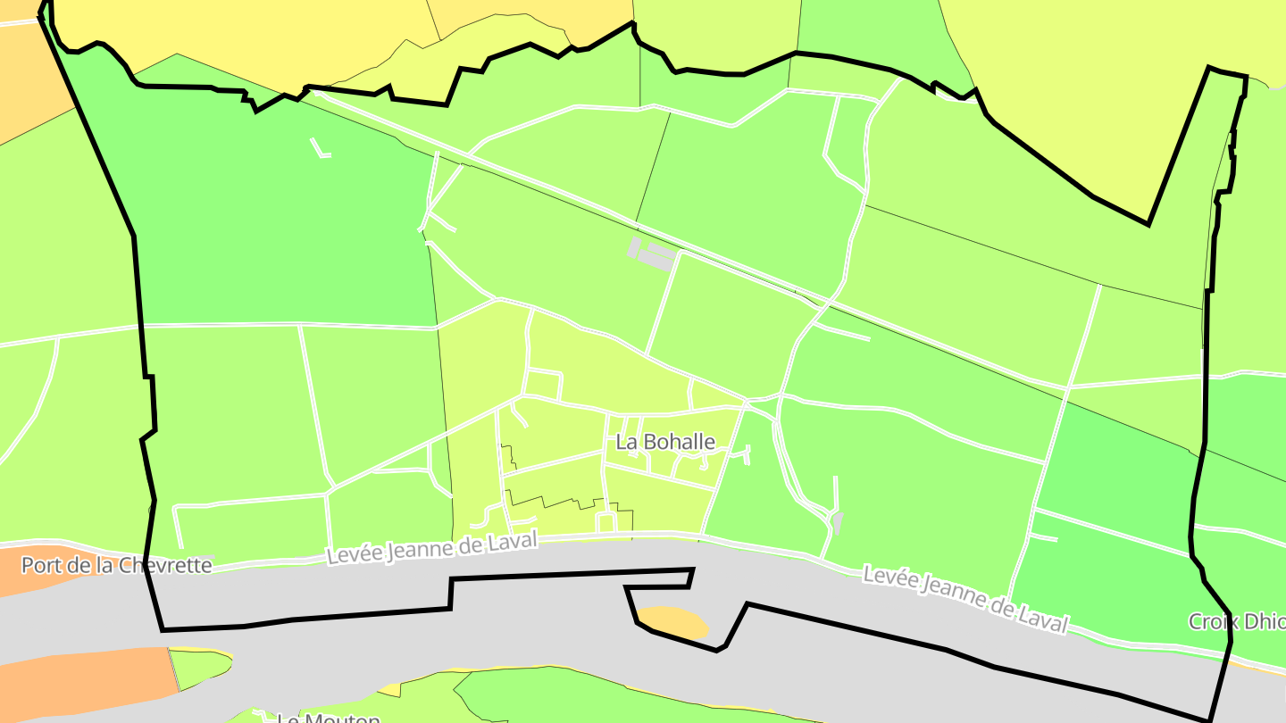 Carte des prix de l'immobilier La Bohalle