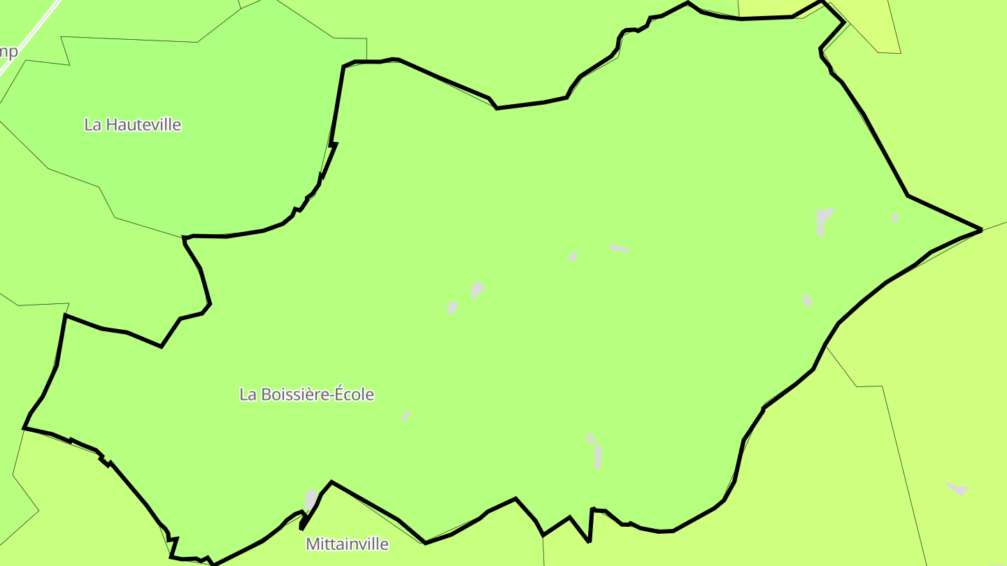 Carte des prix de l'immobilier La Boissière-École