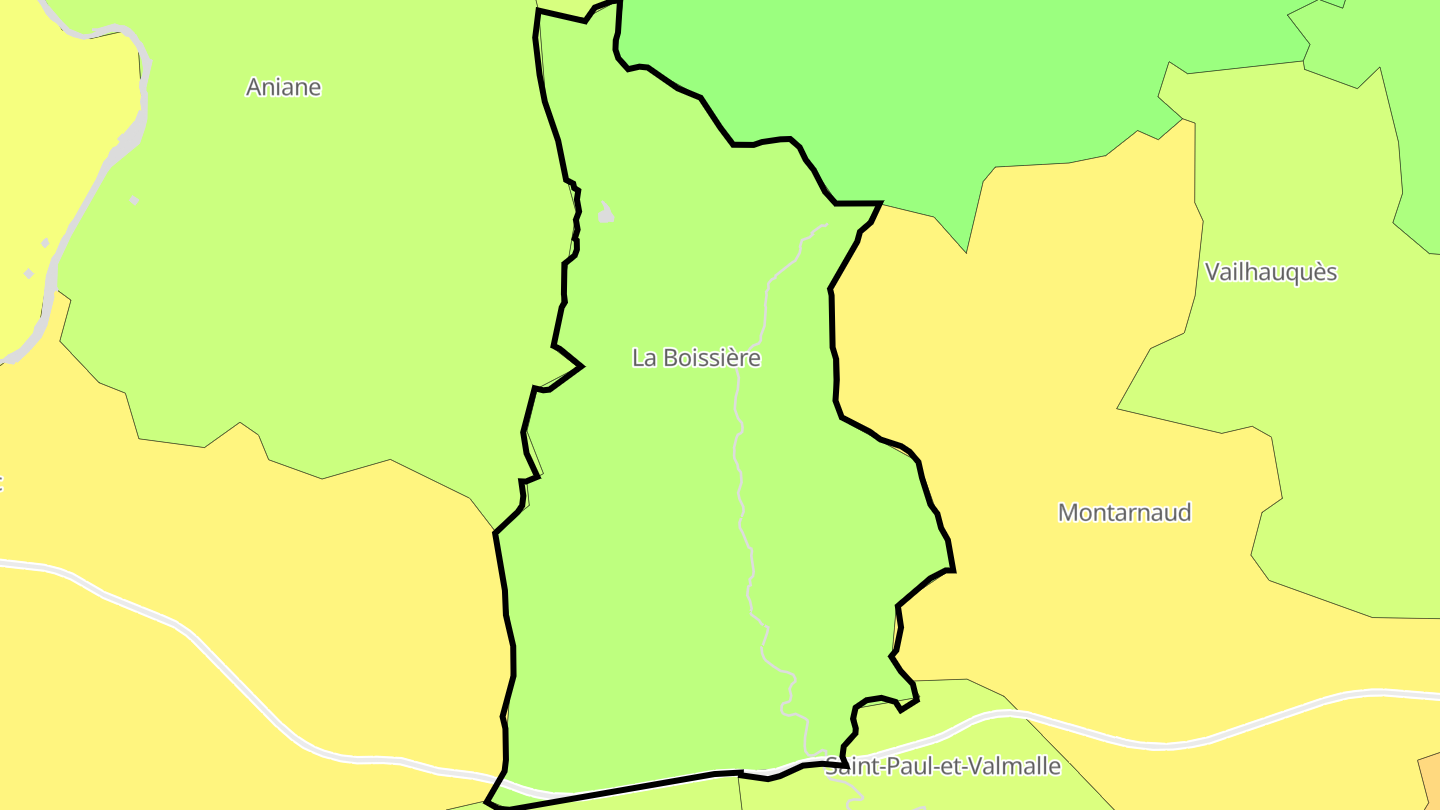 Carte des prix de l'immobilier La Boissière